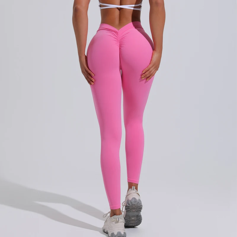 DIAS FIT JOY Women's Yoga pants back V-waist buttocks lifting pants high waist sports and fitness pants sports pants 6
