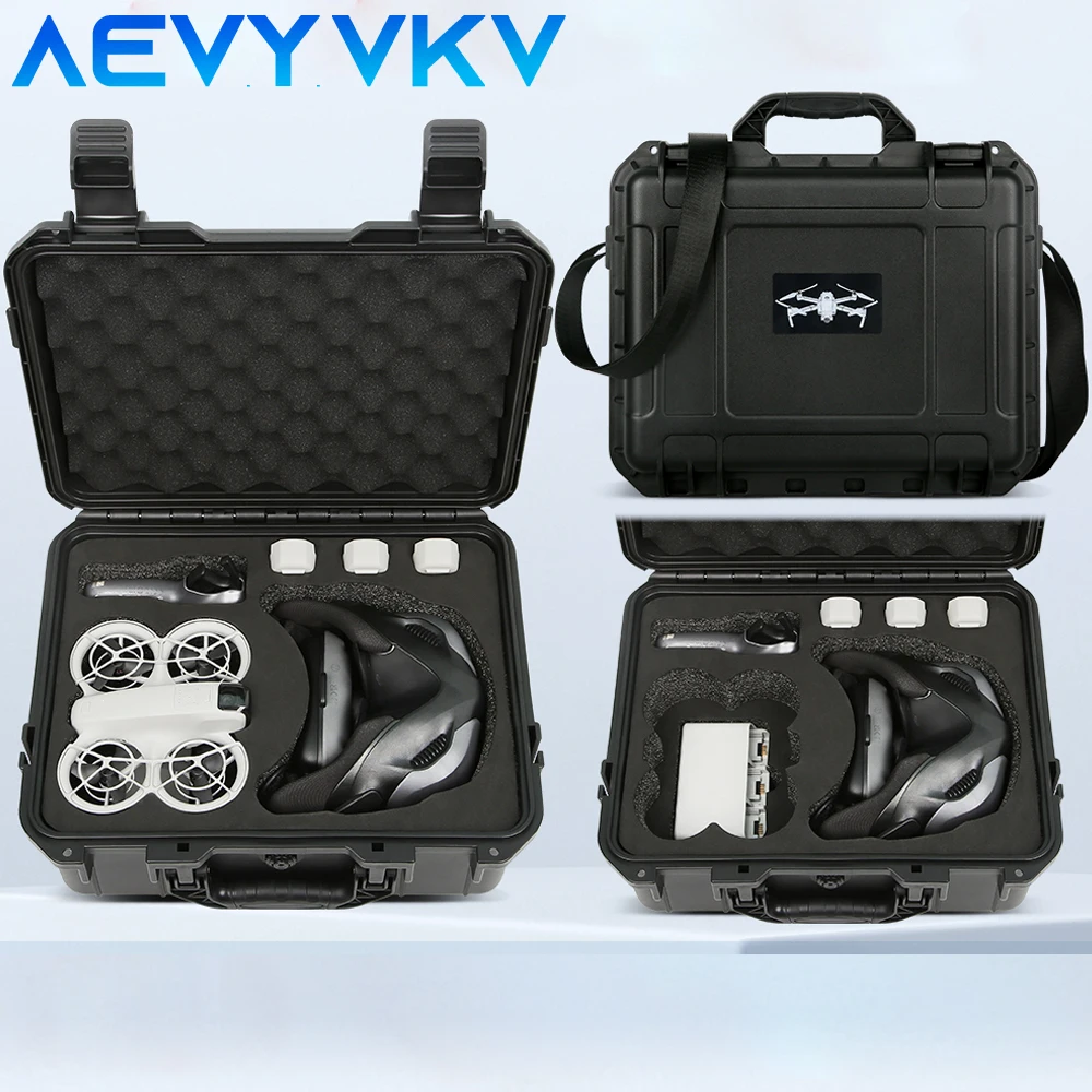 For DJI Neo N3 Flight Goggles Shock Absorption Case Outdoor Travel Carrying Suitcase Dust-proof Anti-scratch Drone Accessories