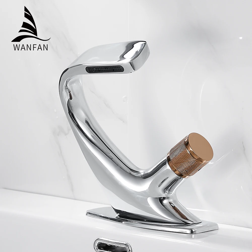 Basin Faucets Matte Black Modern Bathroom Mixer Tap Brass Washbasin Faucet Single Handle Single Hole Elegant Crane 855818 basin faucet,bathroom faucet