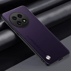 Luxury PU Leather Shockproof Silicone Phone Case - Full Protection Back Cover - OnePlus Ace 3 (Purple)