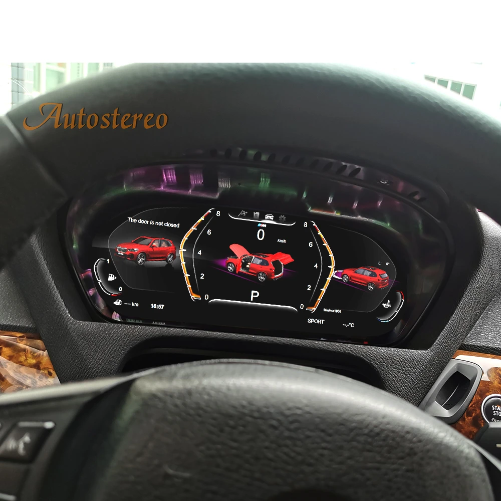 Фото M Sport для BMW X5 E70 X6 E71 2007-2013 цифровой кластер Виртуальная кабина автомобильный мультимедийный плеер приборная панель Измеритель Скорости экран 12,3 №5