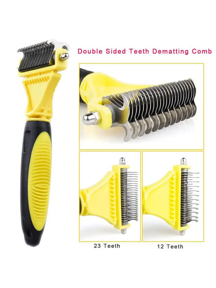 

Pet Hair Removal Comb, Cat And Dog Hair Removal Comb, Pet Cleaning Supplies, Dog Comb