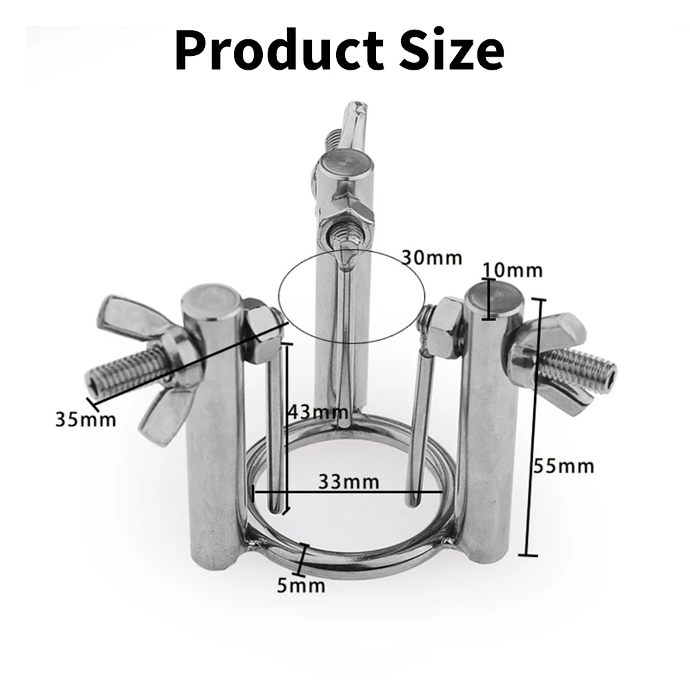 Urethral Dilator Stainless Steel Adjustable Men Penis Plug Glans Rods Horse Eye Stimulate Cock Lock Ring Sex Tool