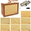 500/1000/2000/3000/5000/10000 Ringgit Mal Box Piggy Bank Wooden Money Bank Reusable Money Box With Saving Goal And Numbers Boxes 1