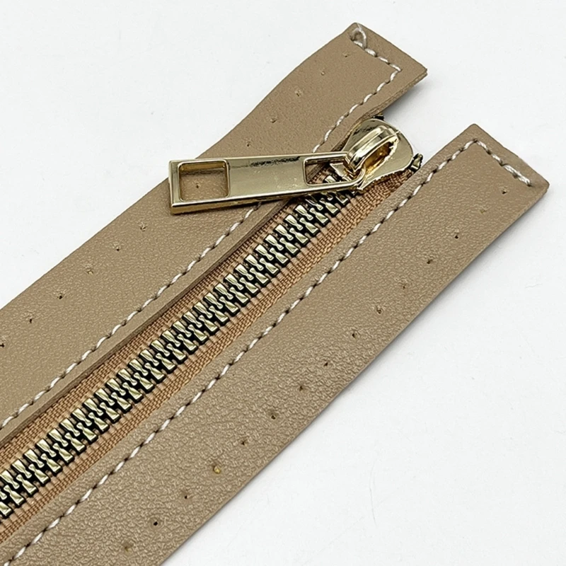30cm PU Leather Zipper Holes DIY Zipper Replacement Hardware Accessories