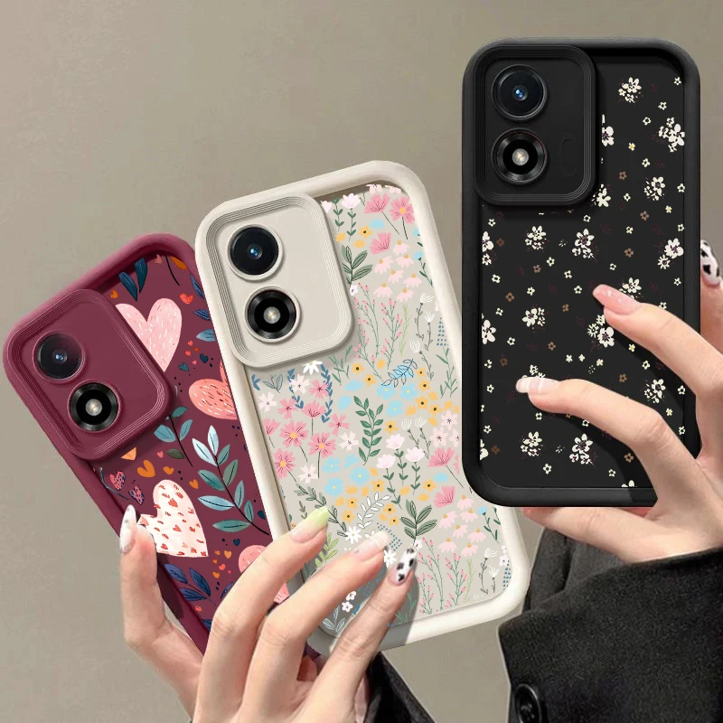 Chic Floral Design TPU Phone Case