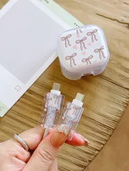 3 - Piece Pink Bow Cable Protector and Organizer Set (Beige)
