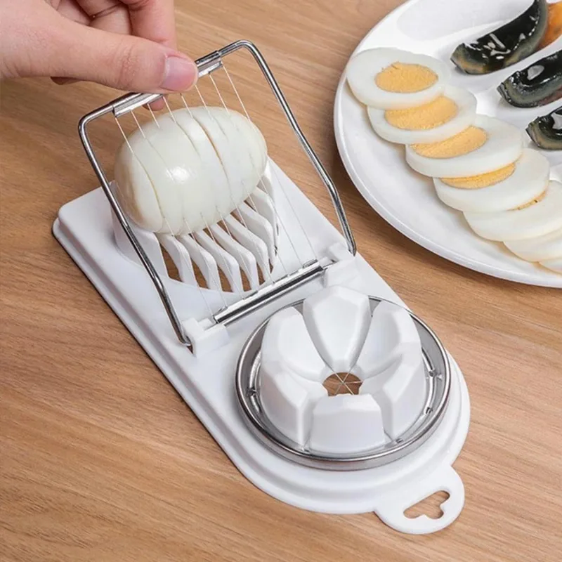 Multi Functional Egg Slicer 2-in-1 Stainless Steel Knife Used for Hanging High-quality Kitchen Accessories Separation Artifact