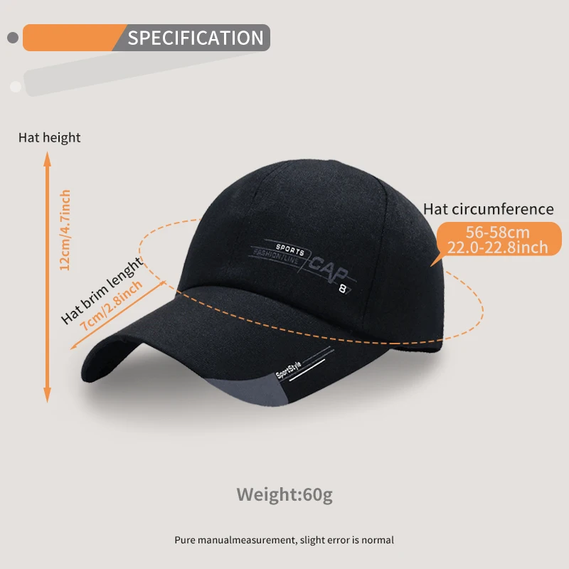 Solid Color Adjustable Cap For Men Women Cotton Outdoor Sport Cap Golf Spring Summer Dad Shade Hat Trucker Hat Hip Hop