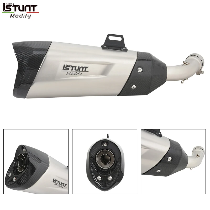 Slip On For Kawasaki Ninja 1000SX Z1000SX 2020-2023 Motorcycle Exhaust Escape Modified Muffler Mid Link Pipe Removable DB Killer - Image 6