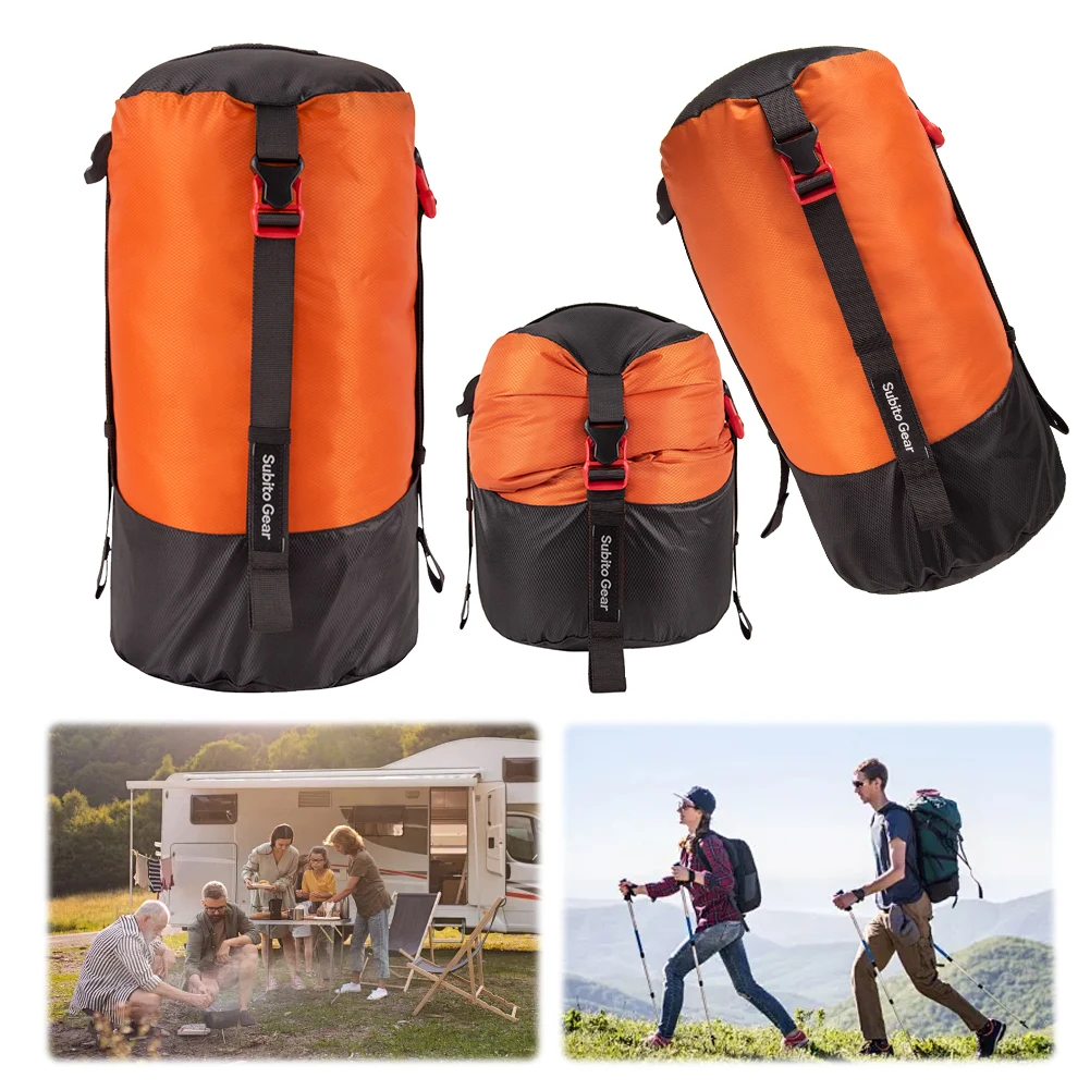 Outdoor Sleeping Bag Stuff Sack Multi-Purpose Sleeping Bag Compression Storage Large Capacity Space Saving for Down Jackets storage bag sleeping bag compression bag
