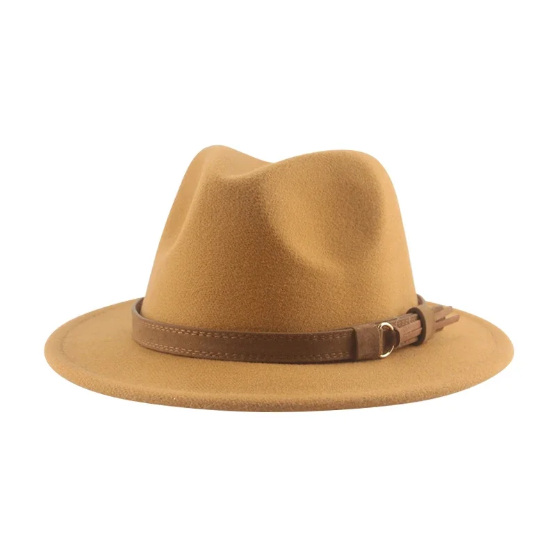 Women Hat Hats for Women Fedoras Girls Hat Boys Hat Felted Kids Baby Caps Small 52cm 54cm Belt Wedding Cute Kid Fedoras Sombreros De Mujer