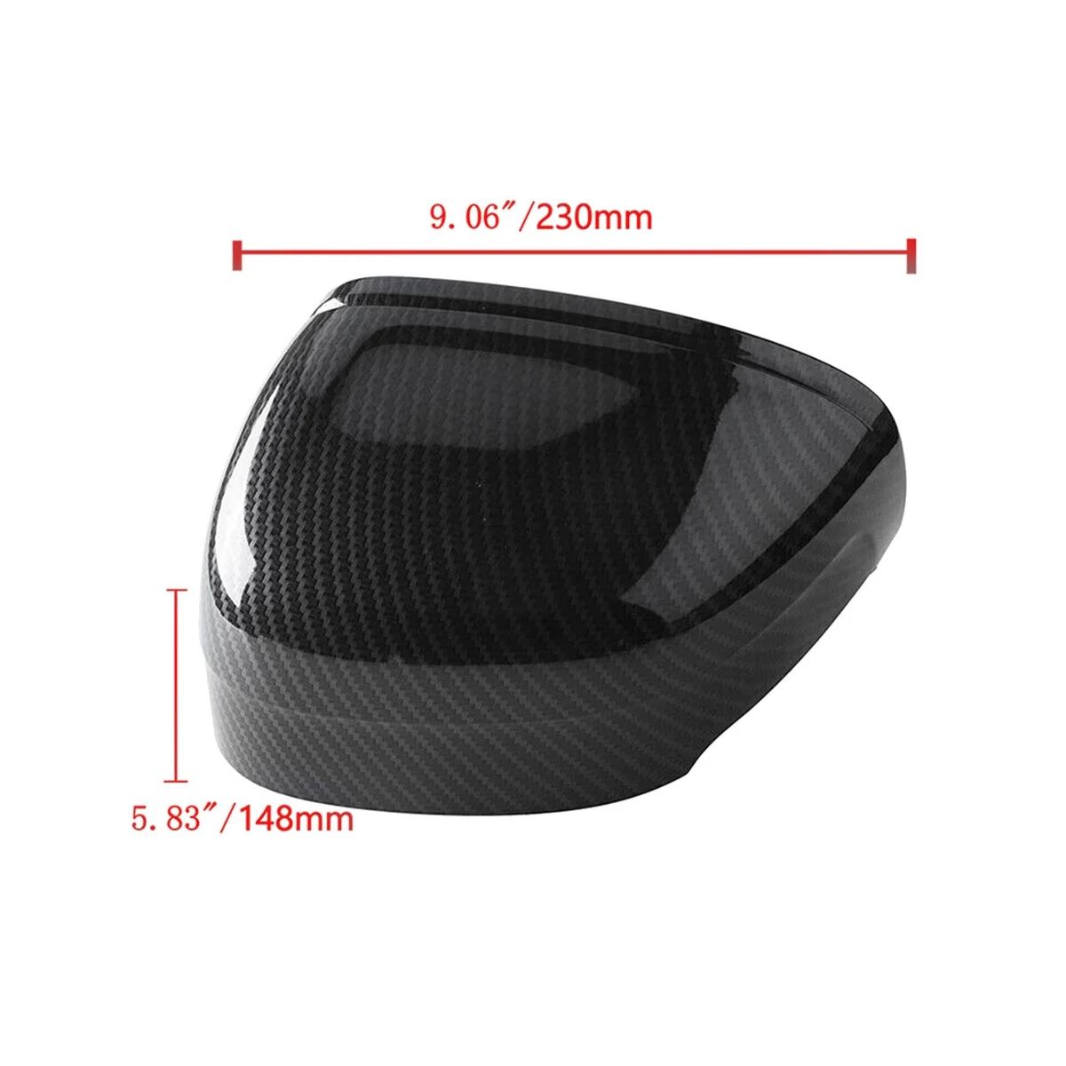 

Carbon Fiber Rearview Mirror Cover Side Door Wing Mirrors Shell for XC60 2018-2020