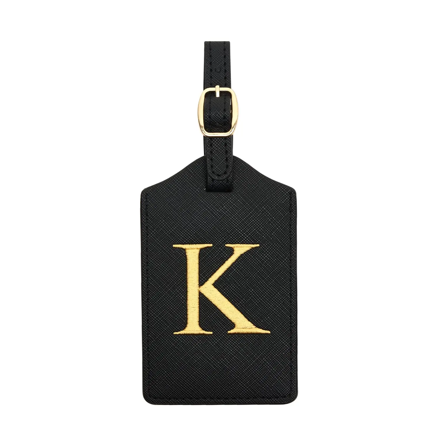 Enhanced PU Leather Luggage Tag with Privacy Cover & Name Card Slot