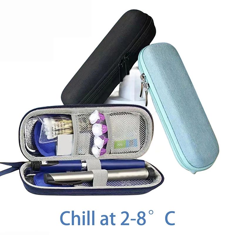 1Pc Waterproof Insulin Cooling Bag EVA Thermal Insulated Insulin Cooler With Gel Pen Bag Diabetics Travel Medicine Cooler 3