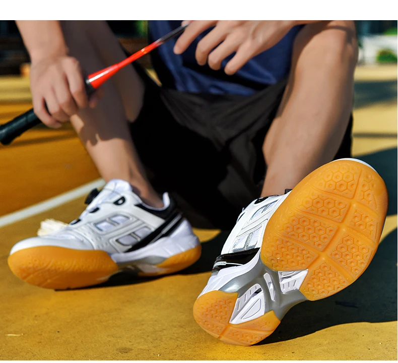 Description Picture 3 of itemMen's and women's professional breathable badminton tennis shoes indoor non-slip light comfortable table tennis training sneaker