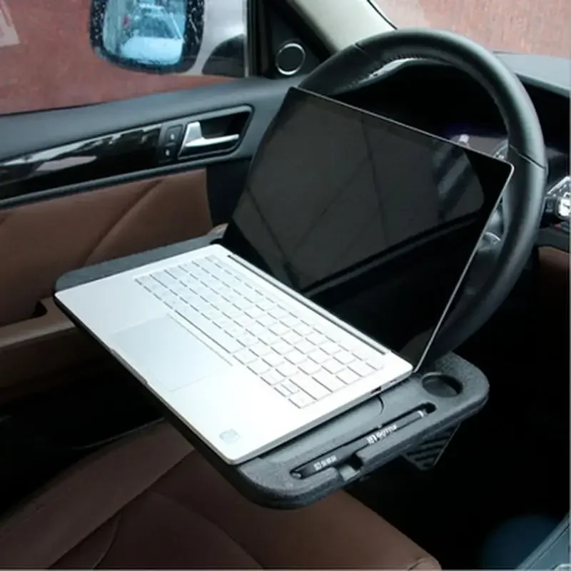 Car Table Interior Auto Steering Wheel Double Side Use FOR OFFICE WORK DRINK FOOD SUPPORT Steering-Wheel Accessories car table stand