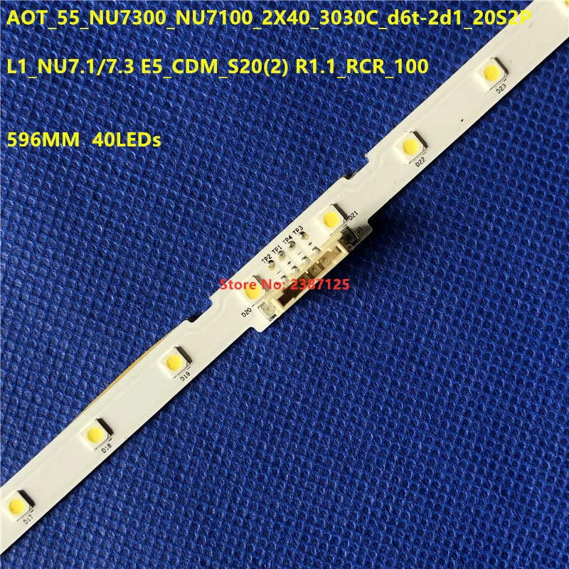 LED 스트립, AOT_55_NU7300_NU7100 LM41-00566A STS550AU9 UE55NU7100 UE55NU7102 UE55NU7105 UE55NU7120 UE55NU7170 UE55NU717
