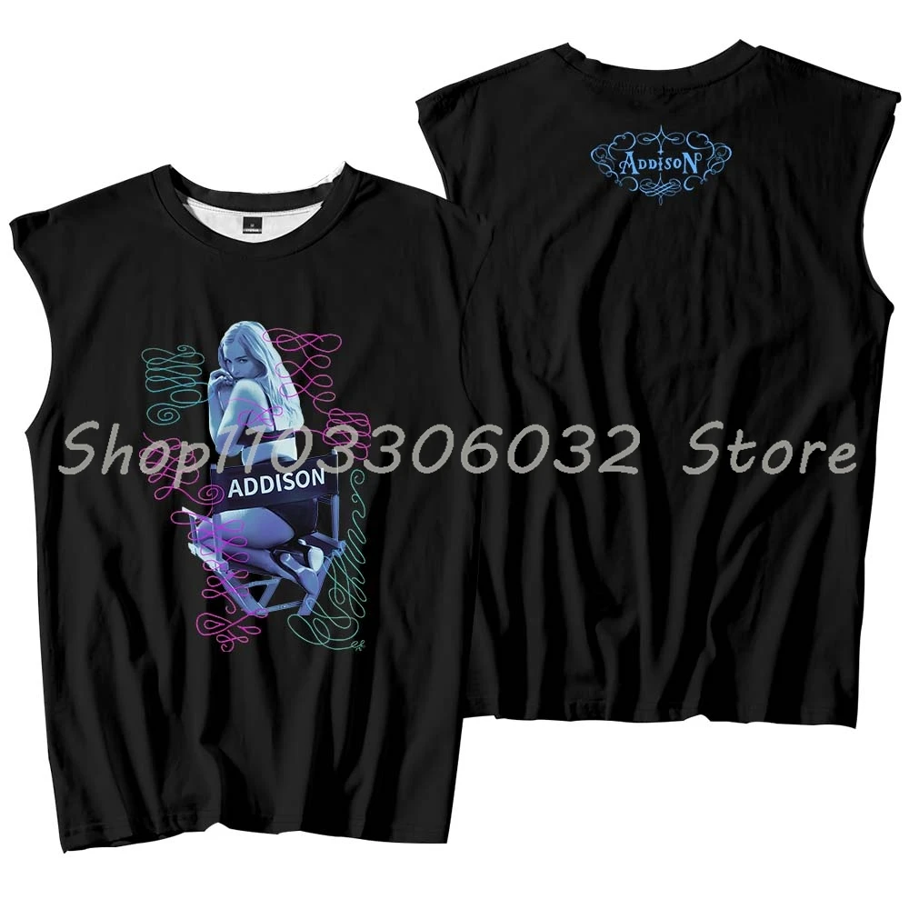 Addison Rae Album The Addison Tour 2025 Merch Tank Tops Sleeveless T ...