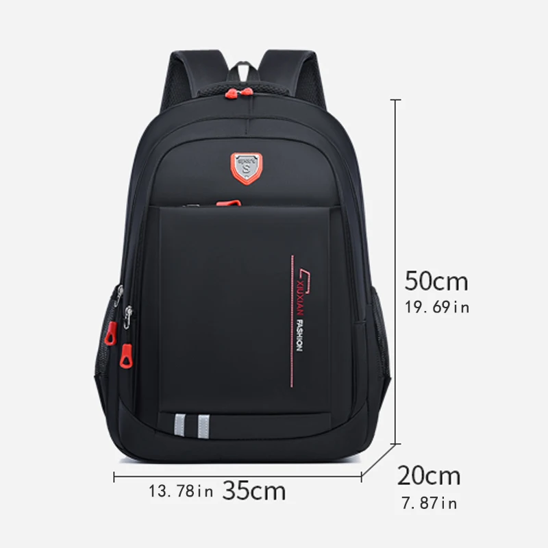 Wide shoulder strap saves effort and does not hurt the spine Multi Pocket large capacity backpack, scratch resistant fabric, spa