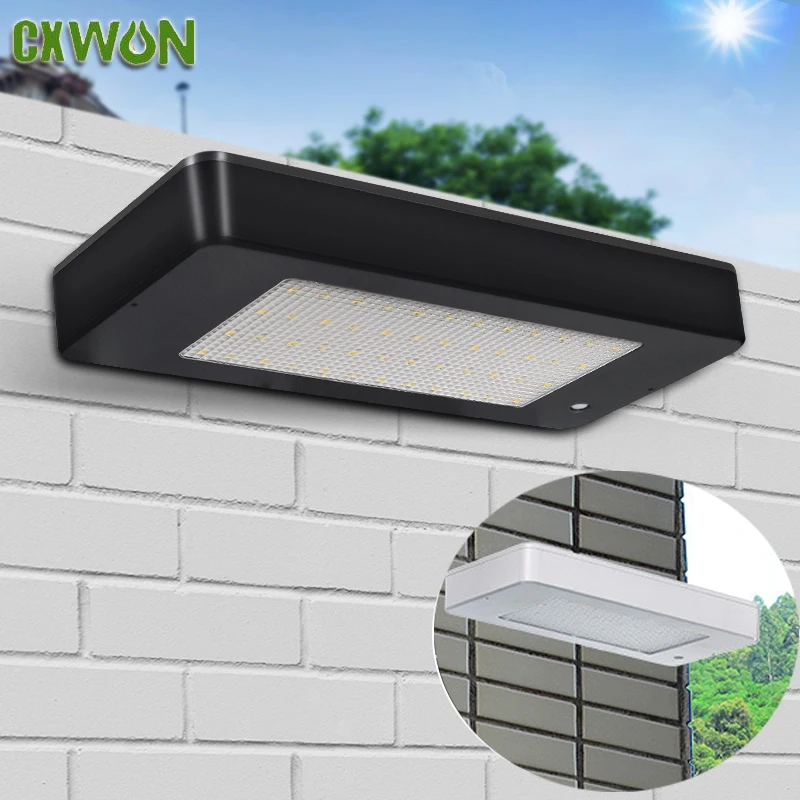 Solar Wall Light Outdoor Garden Waterproof Solar Panel Lamp Radar Sensor LED Lights Lighting Security Spotlights for Patio Yard spot light 30mm recessed high bright in ground indoor landscape led lighting for stair patio garden wall corner sauna room