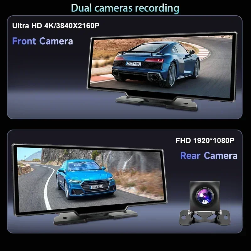 JMCQ  ÷   DVR  ,  ī÷  ȵ̵ , ޴  , 4K  1080P, 10.26 ġ, 3840x2160P