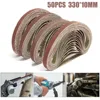 50pcs Sanding Belt 40-120 Grits For 10x330mm Sanders File Sanders Sander Angle Grinder Modified Accessory 2