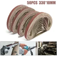 50pcs Sanding Belt 40-120 Grits For 10x330mm Sanders File Sanders Sander Angle Grinder Modified Accessory 2