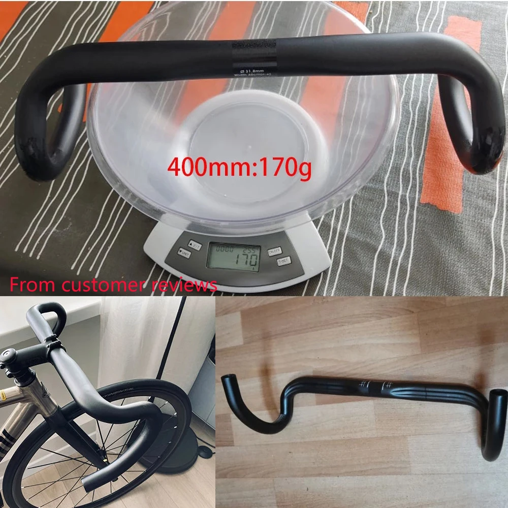 RXL SL Full Carbon Fiber Handlebar 380/400/420/440mm Bent Bar Black Matte/Glossy Finish Road Bike Carbon Handlebar Bicycle Parts