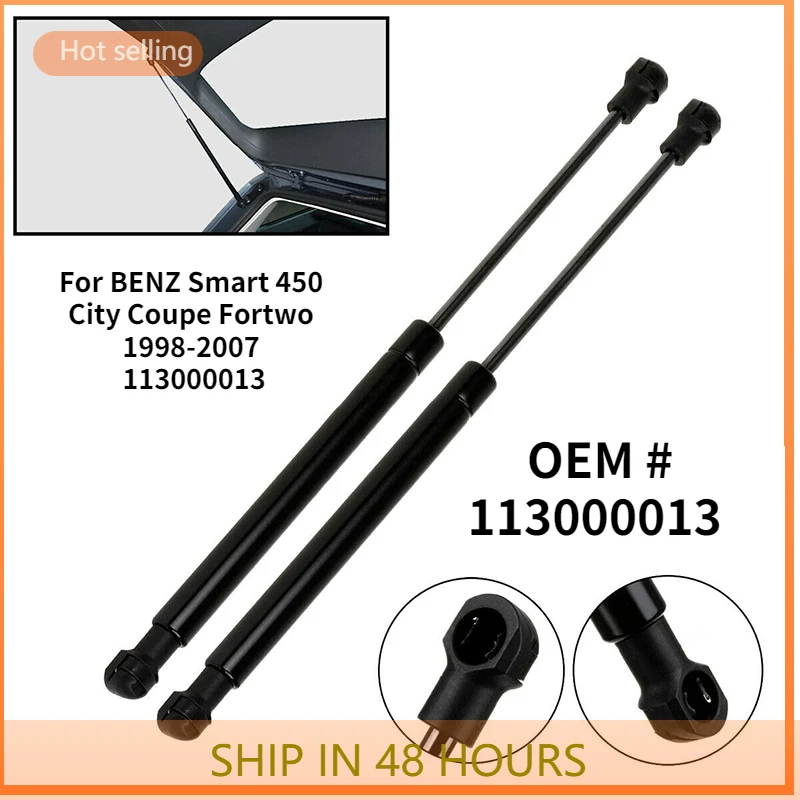 2PCS Car Rear Trunk Lid Shock Strut Damper Lift Support Hydraulic Rod