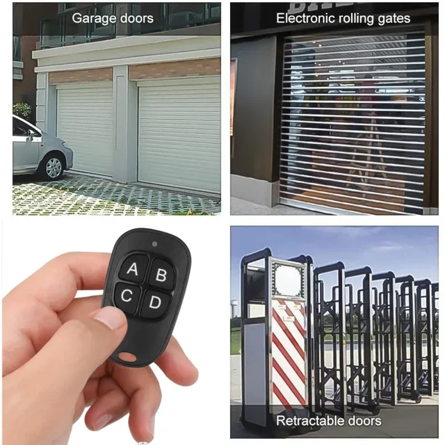 5-20pcs 433MHz Remote Control Universal Garage Remote 4 Buttons Duplicator Controller Replacement Wireless Car Keys for Garage 3