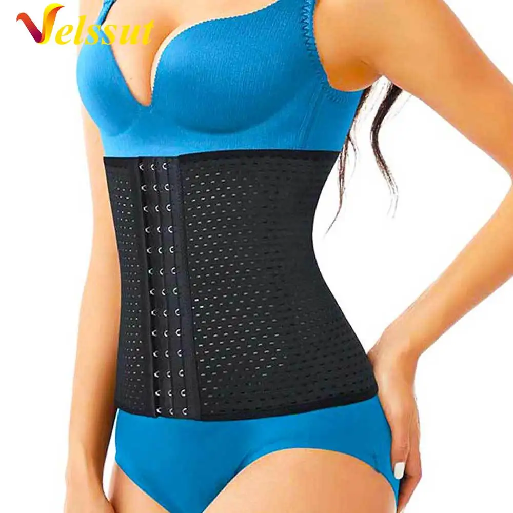 

Velssut Women Waist Trainer Belly Control Belt Weight Loss Girdle Fajas Fat Burner Waist Cincher Gym Corset Slimming Body Shaper