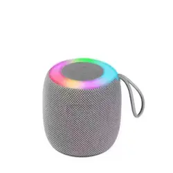 Compact Portable Bluetooth Speaker with Deep Bass and Lanyard - Perfect for Outdoor and Home Use, Travel Must - Have, Great Valentine's Gift (Grey - 309)