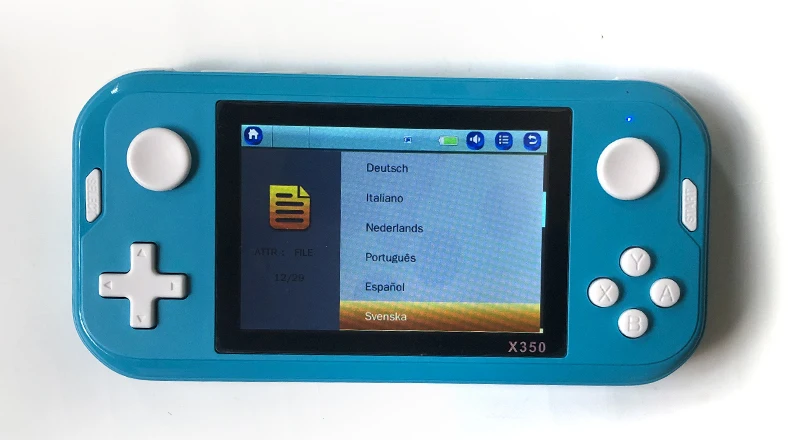 X350 Handheld Video Game Console Built-in 8600 portable Games Console 3.5 inch Screen Display 1200mAh battery Retro Game Player