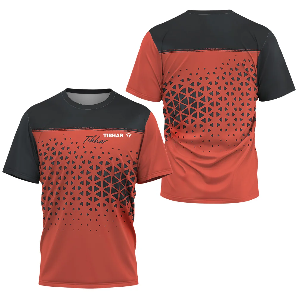 Felix Lebrun 3D-Druck Sport Schnelltrocknend Atmungsaktives Herren T-Shirt Tischtennis Trikot Outdoor Street Team Training Kurzarm-Oberteil – Detail 11