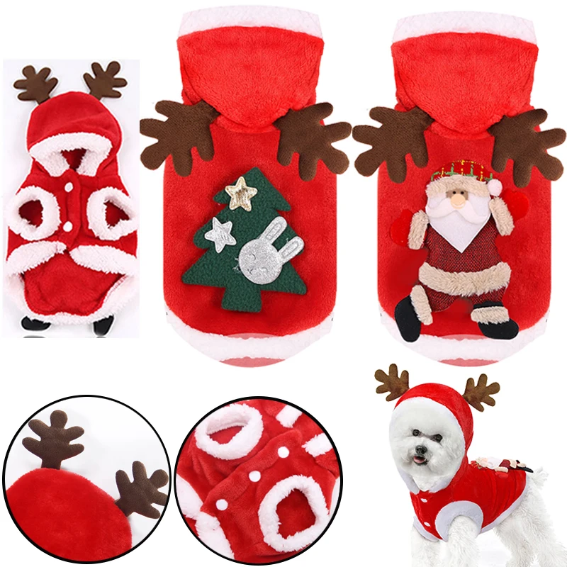 ChristmasPetDogClothesWinterWarmDogClothesforSmallDogsPuppy