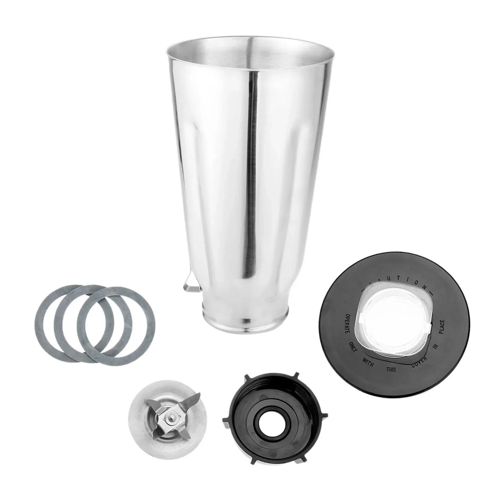 Cup Stainless Steel Blender Jar and Lid Replacement Repair Kit