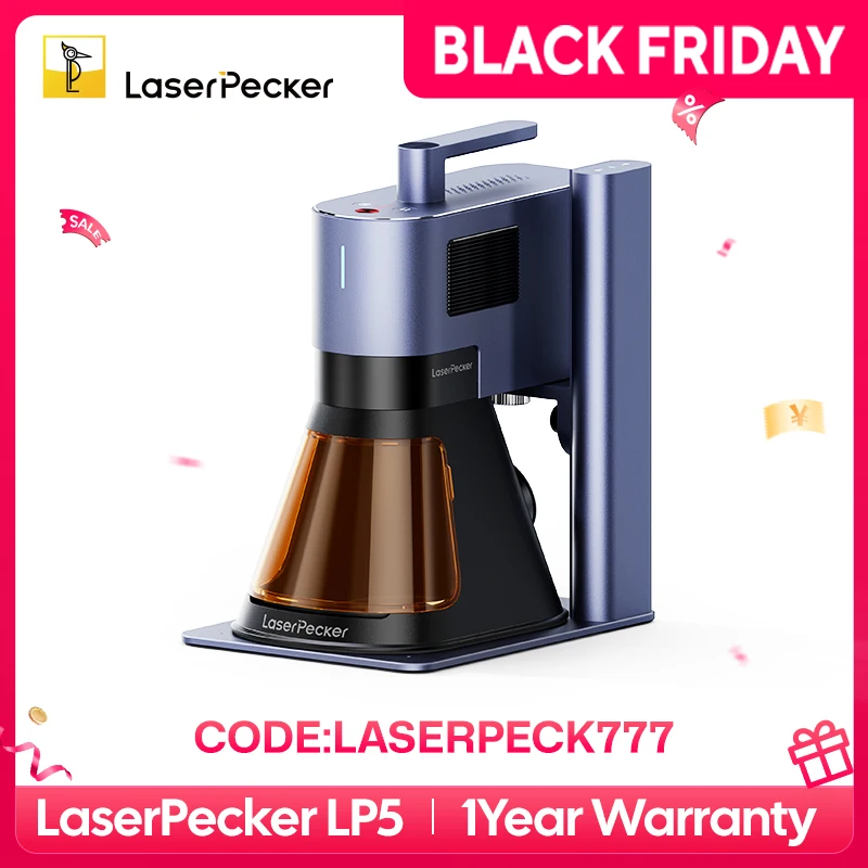 Laserpecker-ポータブル彫刻機,青色レーザー,20W,ファイバーダイオード