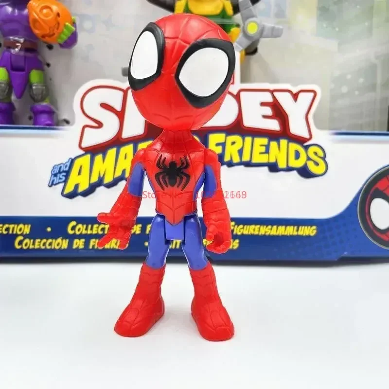 thumbnail image 1 of Figuras de acción de Spiderman, Marvel, Spider Man, Spidey y sus increíbles amigos, sin caja, para niños, regalo de juguete, 1 of 5