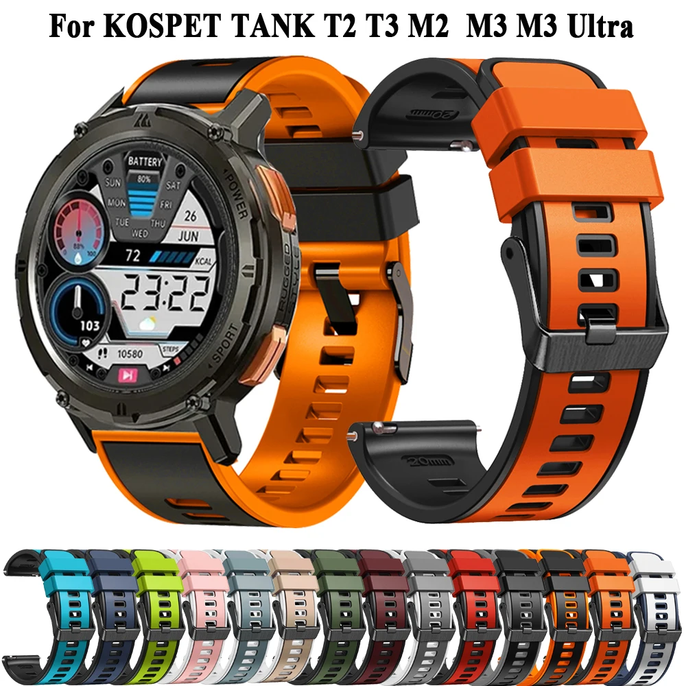 Premium 22mm Sport Silicone Band Strap