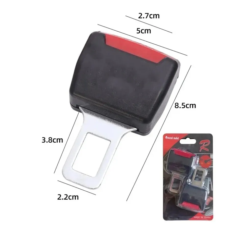Seat Belt Extender 2pcs/Set Car Safety Belt Buckle Extension Clip Safety Belt Buckle Thick Socket Plug Thick Insert Socket Extender Tool Accessory