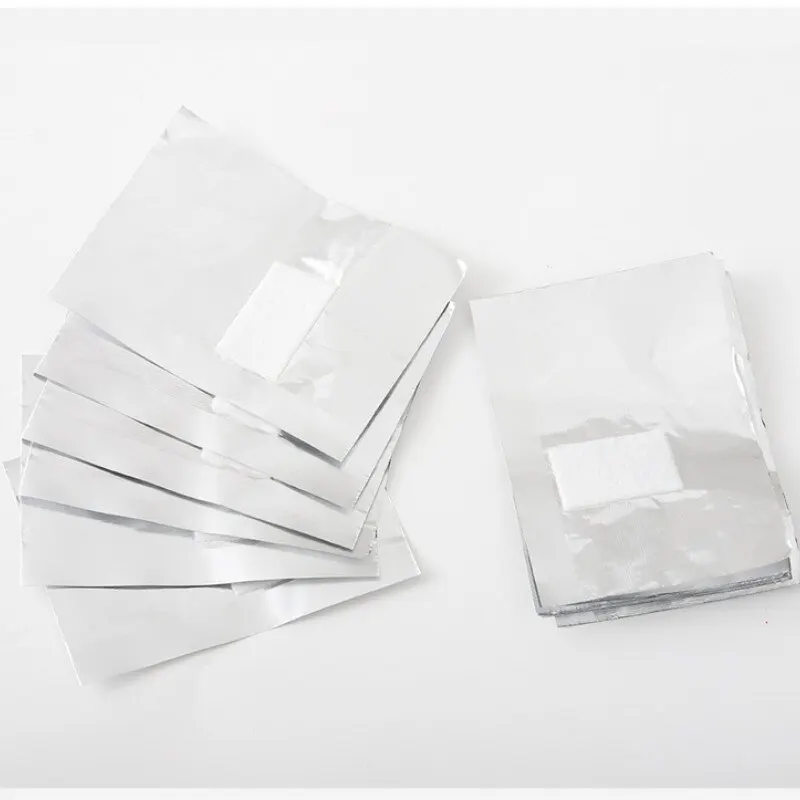 Nail Polish Remover 100pcs Bag Aluminum Foil Nail Polish Immersion Nail Polish Removal Wrap Towel Gel Remover Tool