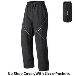 WOSAWE Waterproof Outdoor Adventure Pants with Shoe Covers - EU 3XL (ASIA 4XL) (MD134 Rain Pants)