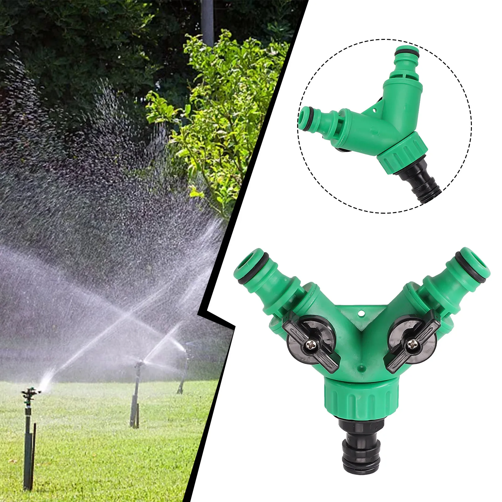 

Valve Water Quick Connector Y Shape Hose Pipe Plastic Splitter Tools Accessory Adapter Elements Garden Suitable