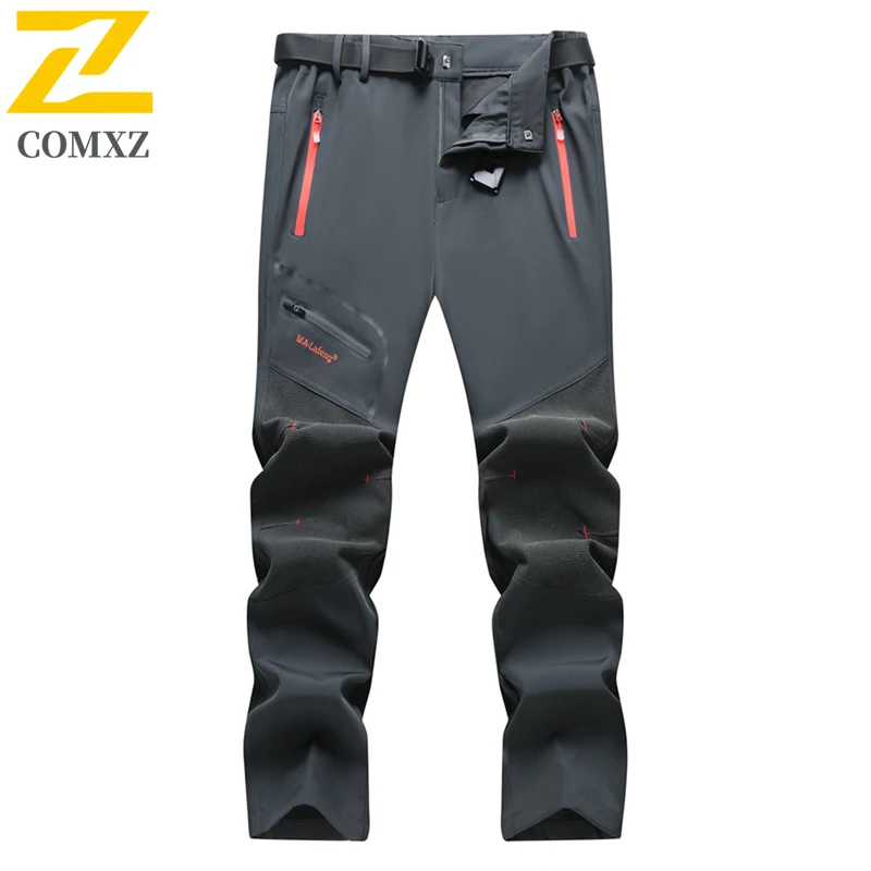 EiAO Windbreaker pants Men's Stretch Quick-Dry Summer Ice Silk Hiking Fishing Waterproof Windproof Solid color Outdoor Pants2025