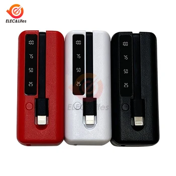 1*18650/18700/20700/21700 Caricabatteria Tipo-C Porte USB Custodia Power Bank Kit Shell FAI DA TE Telefoni Cellulari Powerbank Box Con Cavo