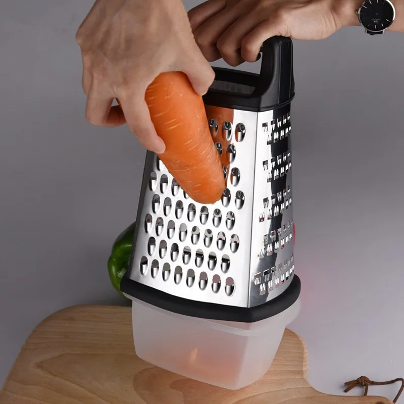 Four-side Box Grater Vegetable Slicer Tower-shaped Potato Cheese Grater Multi-purpose Vegetable Cutter Kitchen Accessories