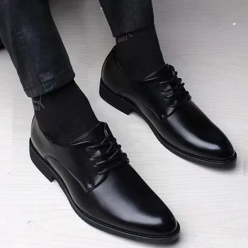 2025 new Fashionable versatile Men Shoes Heightening Shoes Spring  British Casual Business flats Casual comfortable Shoes 1