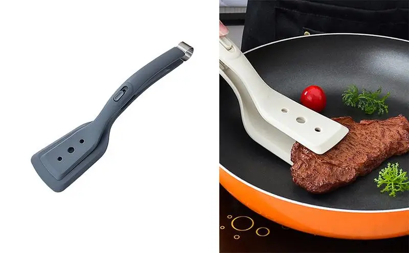 

Food Grade Silicone BBQ Grilling Tong Multipurpose Salad Bread Serving Tong Non-Slip Barbecue Clip Clamp Kitchen Cooking Tool