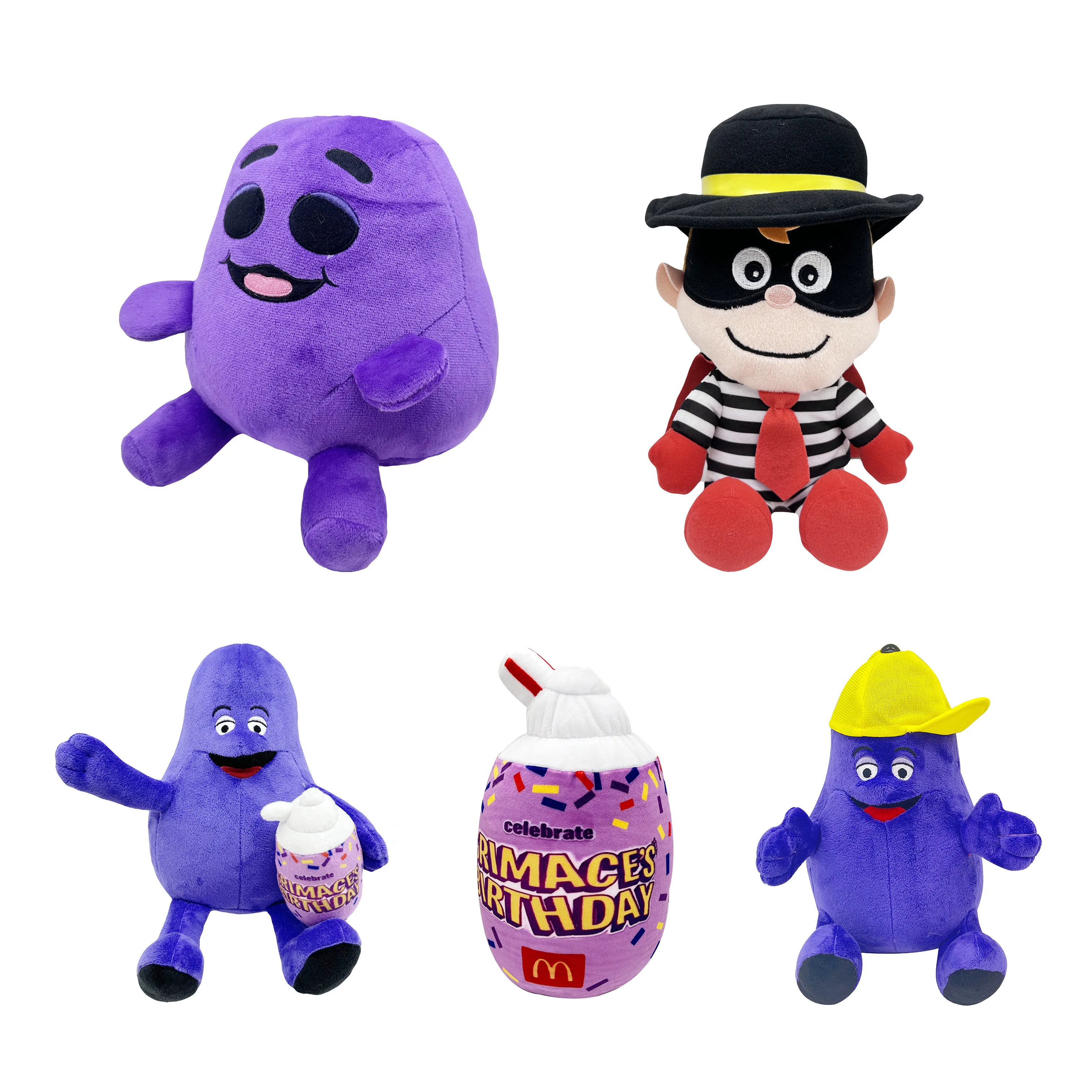 

GRIMACE Yellow Hat plush GRIMACE BIRTHDAY plush